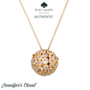 NWT ♠️ Kate Spade Crystal Sphere Pendant Necklace